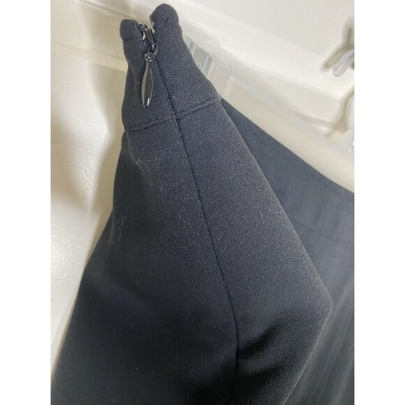 Karl Lagerfeld 4 Black Zip-Front Mini Skirt Exposed Zipper Chic Officecore - Picture 6 of 6